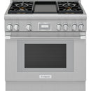 Thermador 36-inch Freestanding Dual Fuel Range PRD364WDHC IMAGE 1