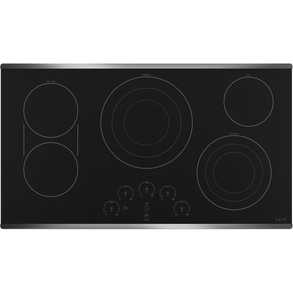 Café 36-inch Built-in Electric Cooktop CEP90362NSS IMAGE 1