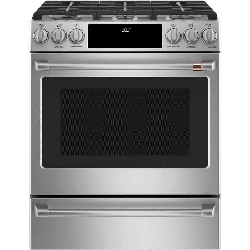 Café 30-inch Slide-in Dual-Fuel Range with Convection Technology CC2S900P2MS1 IMAGE 1