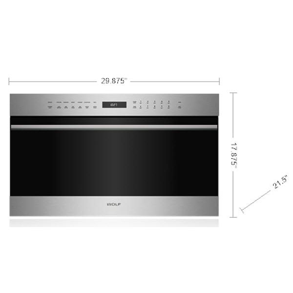 Wolf 30-inch, 1.6 cu.ft. Built-in Speed Oven with Convection Technology SPO30TE/S/TH IMAGE 2
