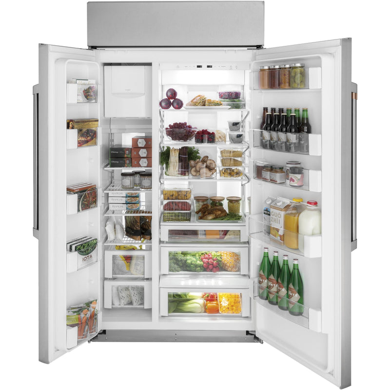 Café 48-inch, 29.6 cu. ft. Built-in Side-by-Side Refrigerator CSB48WP2NS1 IMAGE 3
