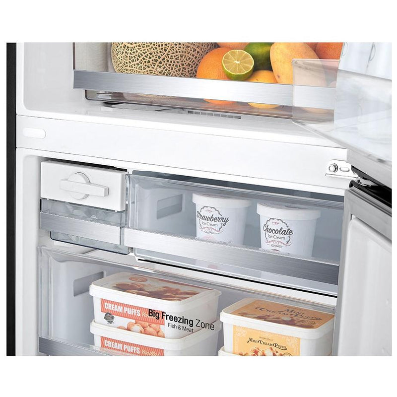 LG 28-inch, 14.7 cu.ft. Counter-Depth Bottom Freezer Refrigerator with Multi-Air Flow Cooling LBNC15231P IMAGE 12