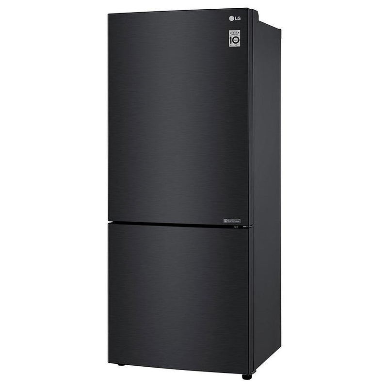 LG 28-inch, 14.7 cu.ft. Counter-Depth Bottom Freezer Refrigerator with Multi-Air Flow Cooling LBNC15231P IMAGE 2