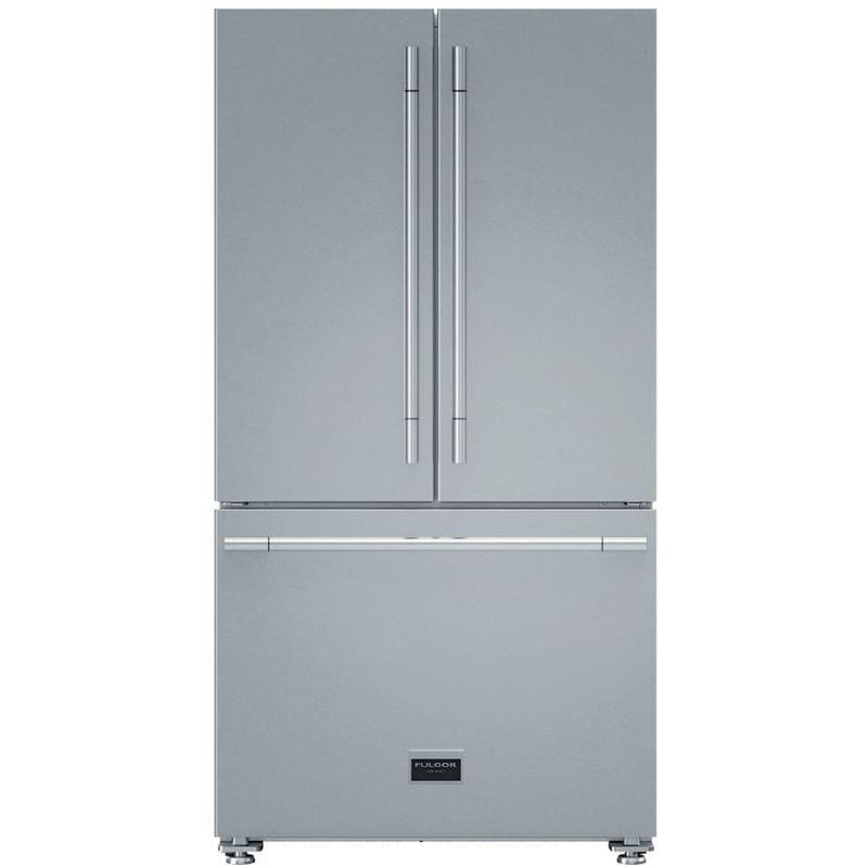 Fulgor Milano 36-inch, 19.86 cu.ft. Counter-Depth French 3-Door Refrigerator with Internal Water Dispenser F6FBM36S1 IMAGE 1