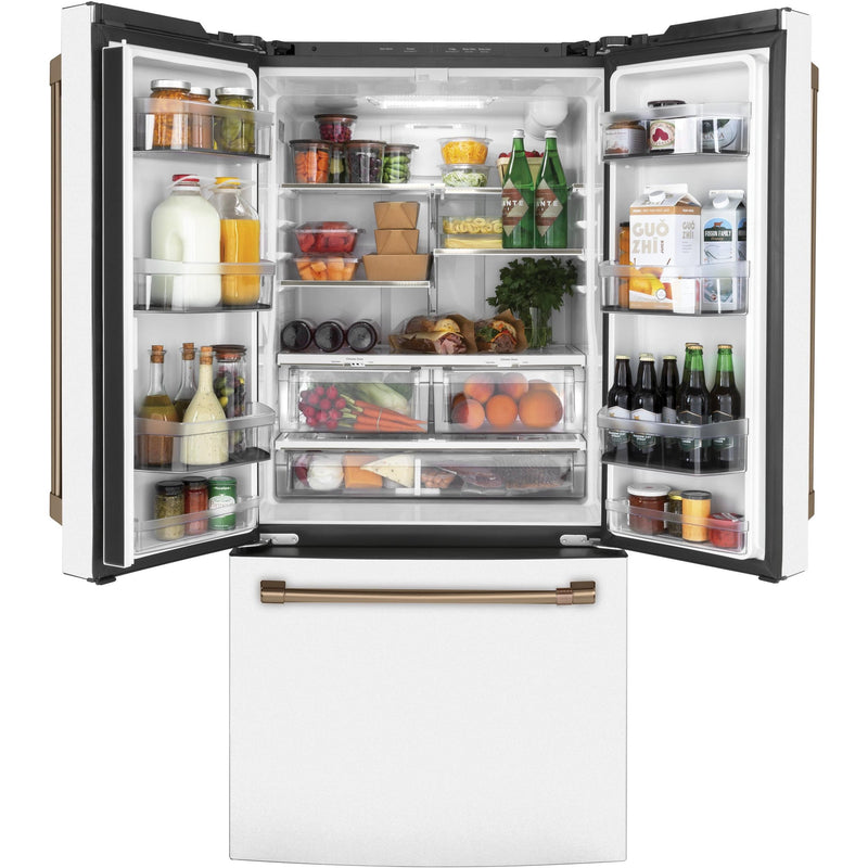Café 33-inch, 18.6 cu. ft. Counter-Depth French 3-Door Refrigerator CWE19SP4NW2 IMAGE 3