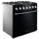 AGA 36-inch Freestanding Dual Fuel Range with Multifunction Oven AMC36DF-BLK IMAGE 3