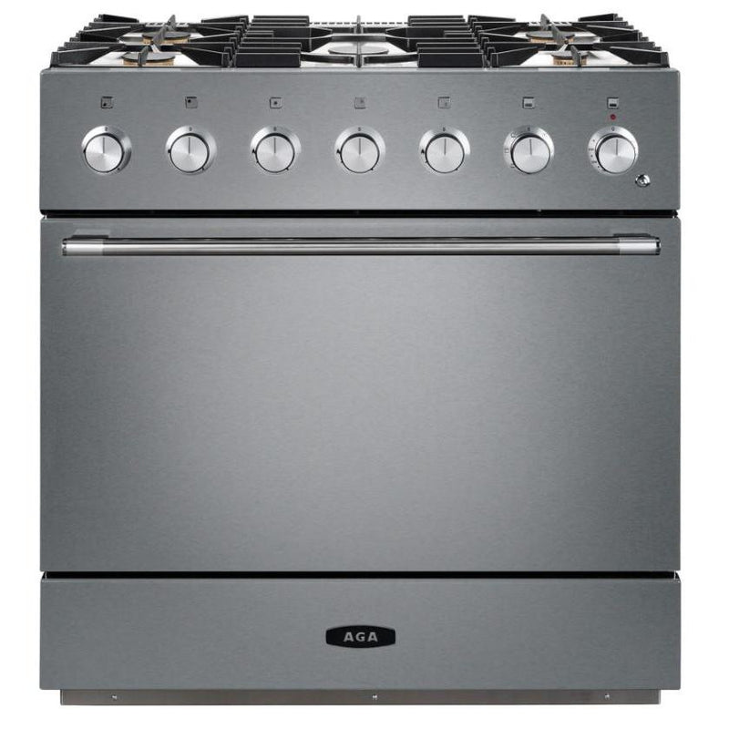 AGA 36-inch Freestanding Dual Fuel Range with Multifunction Oven AMC36DF-WHT IMAGE 1