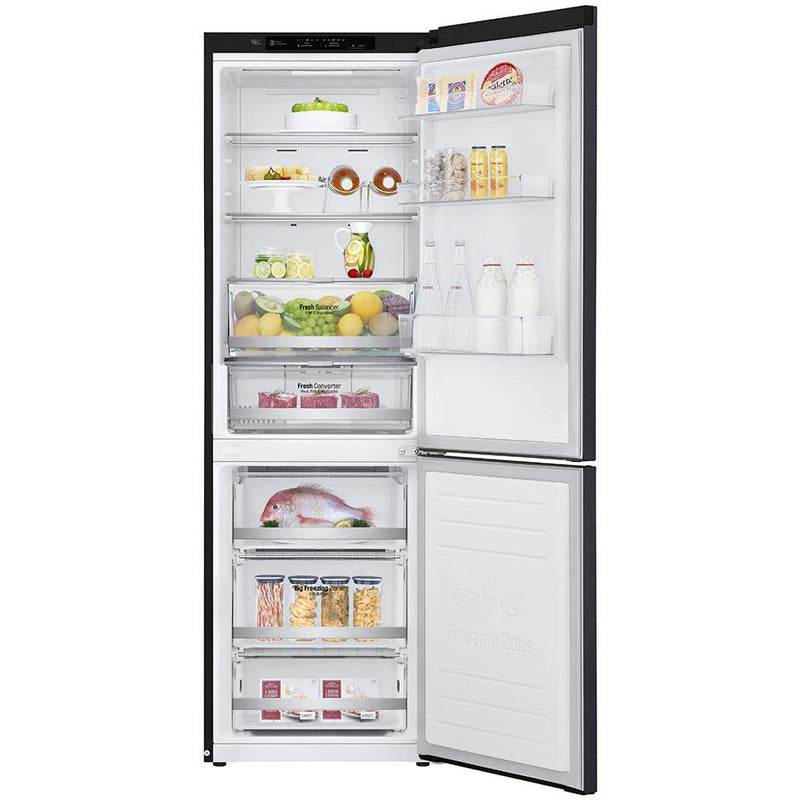 LG 24-inch, 12 cu.ft. Counter-Depth Bottom-Freezer Refrigerator with Multi-Air Flow System LBNC12241P IMAGE 2