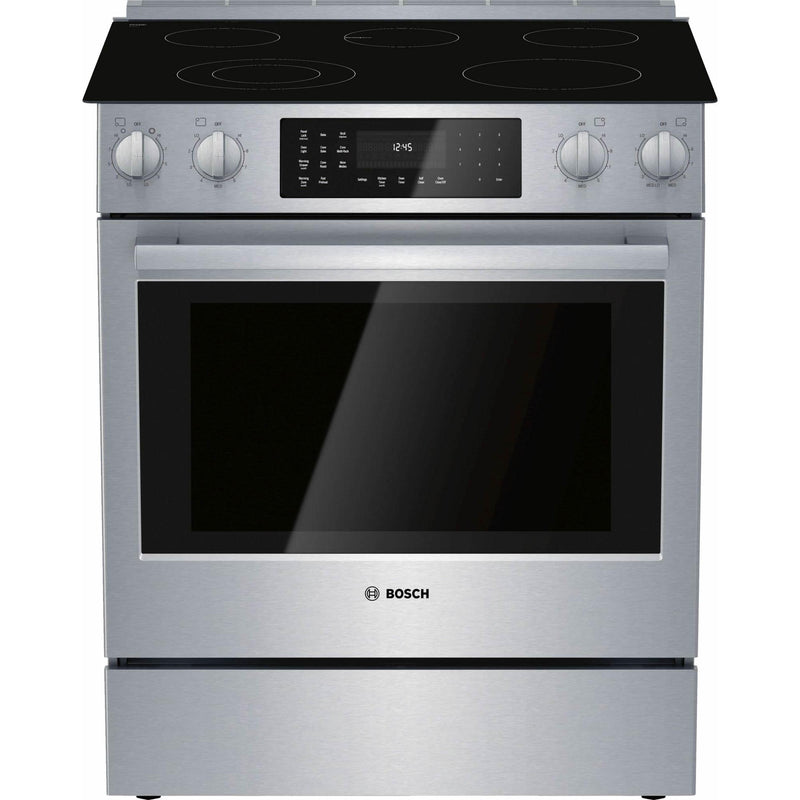 Bosch 30-inch Slide-In Electric Range with 11 Specialized Cooking Modes HEI8056C IMAGE 1