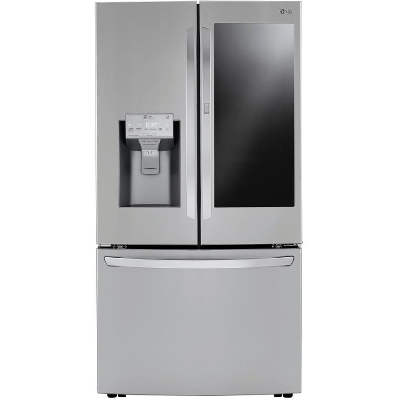 LG 36-inch, 23.5 cu.ft. Counter-Depth French 3-Door Refrigerator with Water and Ice Dispensing System LRFVC2406S IMAGE 8