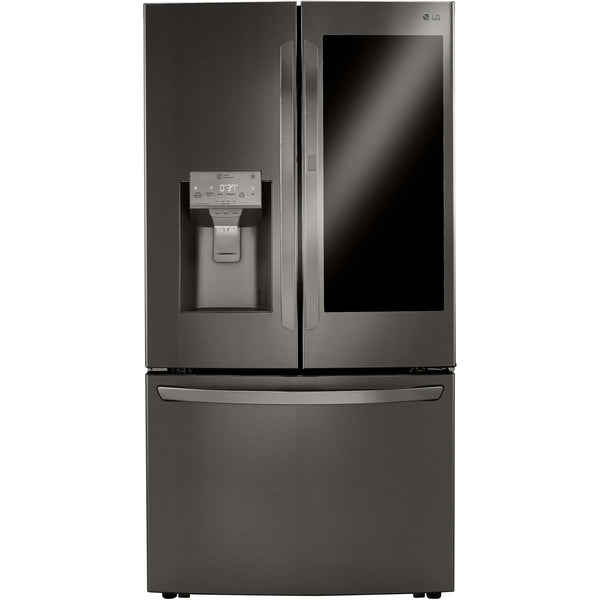 LG 36-inch, 23.5 cu.ft. Counter-Depth French 3-Door Refrigerator with Water and Ice Dispensing System LRFVC2406D IMAGE 1