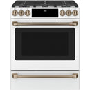 Café 30-inch Slide-in Dual Fuel Range with Warming Drawer CC2S900P4MW2 IMAGE 1