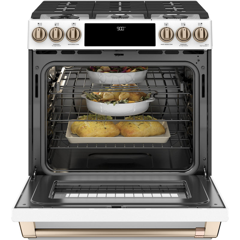 Café 30-inch Slide-in Dual Fuel Range with Warming Drawer CC2S900P4MW2 IMAGE 3