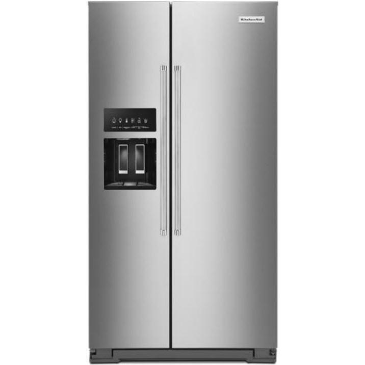 KitchenAid 19.9 cu ft. Counter-Depth Side-by-Side Refrigerator KRSC700HPS IMAGE 1