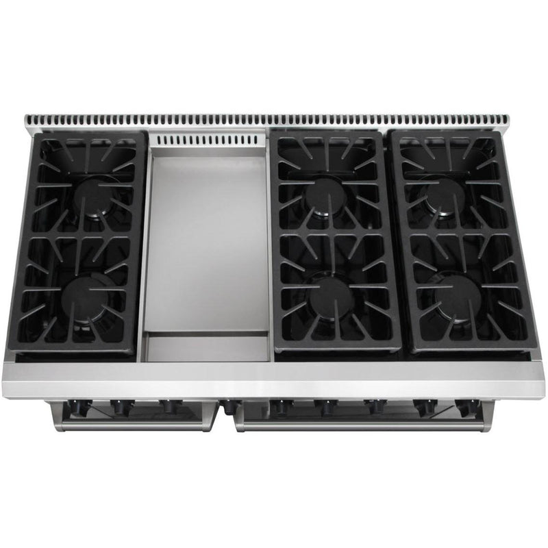 Thor Kitchen 48-inch Freestanding Gas Range with Griddle LRG4801U IMAGE 5
