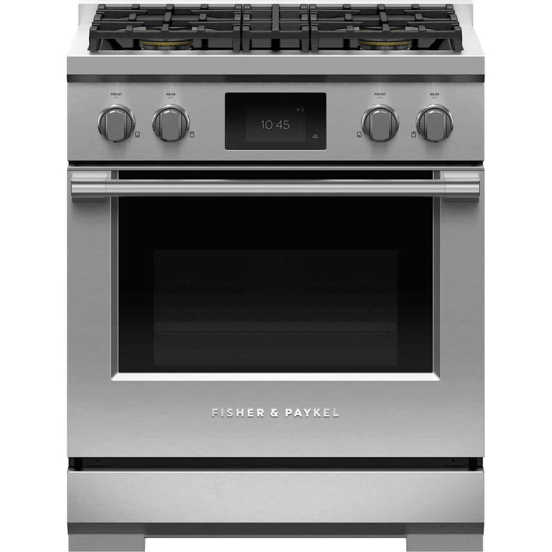 Fisher & Paykel 30-inch Freestanding Dual-Fuel Range with 4 Burners RDV3-304-L IMAGE 1