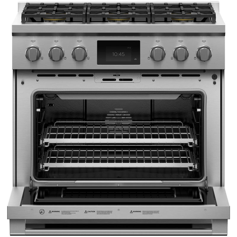 Fisher & Paykel 36-inch Freestanding Dual-Fuel Range with 6 Burners RDV3-366-L IMAGE 2