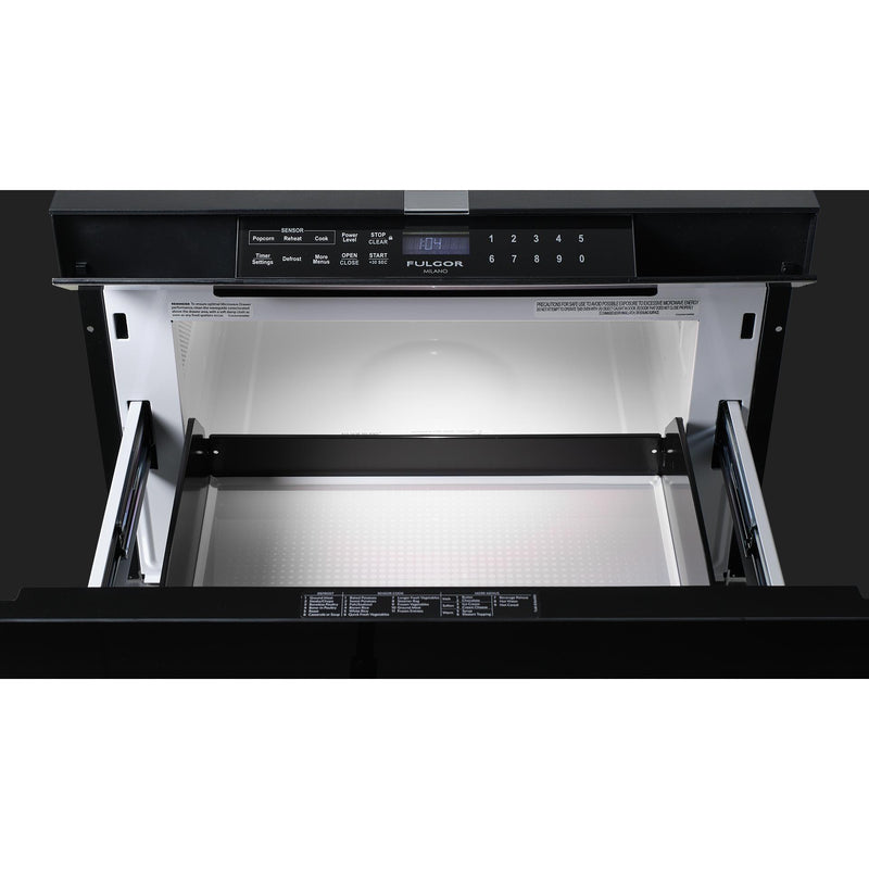 Fulgor Milano 24-inch, 1.2 cu.ft. Built-in Microwave Drawer F7DMW24S1 IMAGE 8