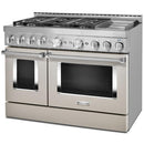 KitchenAid 48-inch Freestanding Gas Range with Even-Heat™ True Convection KFGC558JMH IMAGE 2