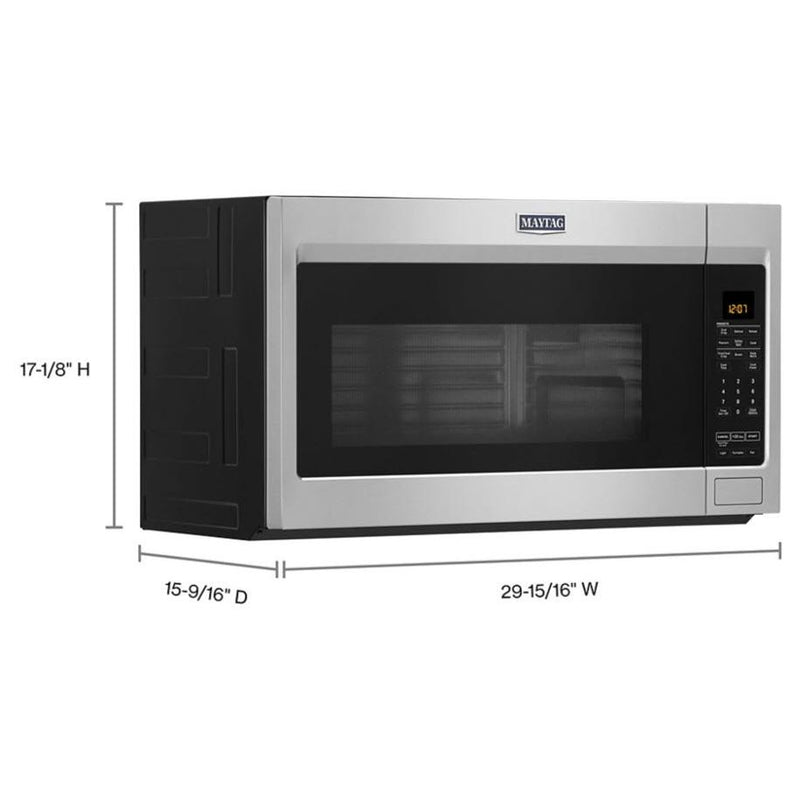 Maytag 30-inch, 1.9 cu.ft. Over-the-Range Microwave Oven with Stainless Steel Interior YMMV4207JZ IMAGE 8