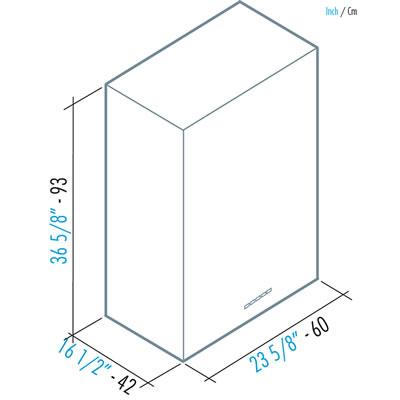 Falmec 24-inch Wall Mount Range Hood FFALT24W5FS IMAGE 3