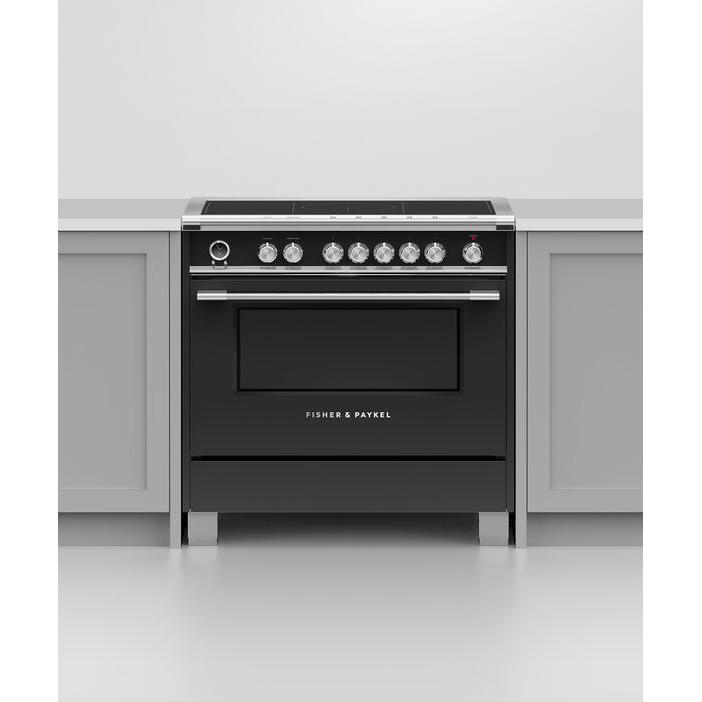 Fisher & Paykel 36-inch Freestanding Electric Range with Induction Technology OR36SCI6B1 IMAGE 5
