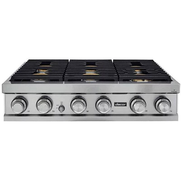 Dacor 36-inch Built-in Gas Rangetop with Perma-Flame™ DTT36M876LS IMAGE 1