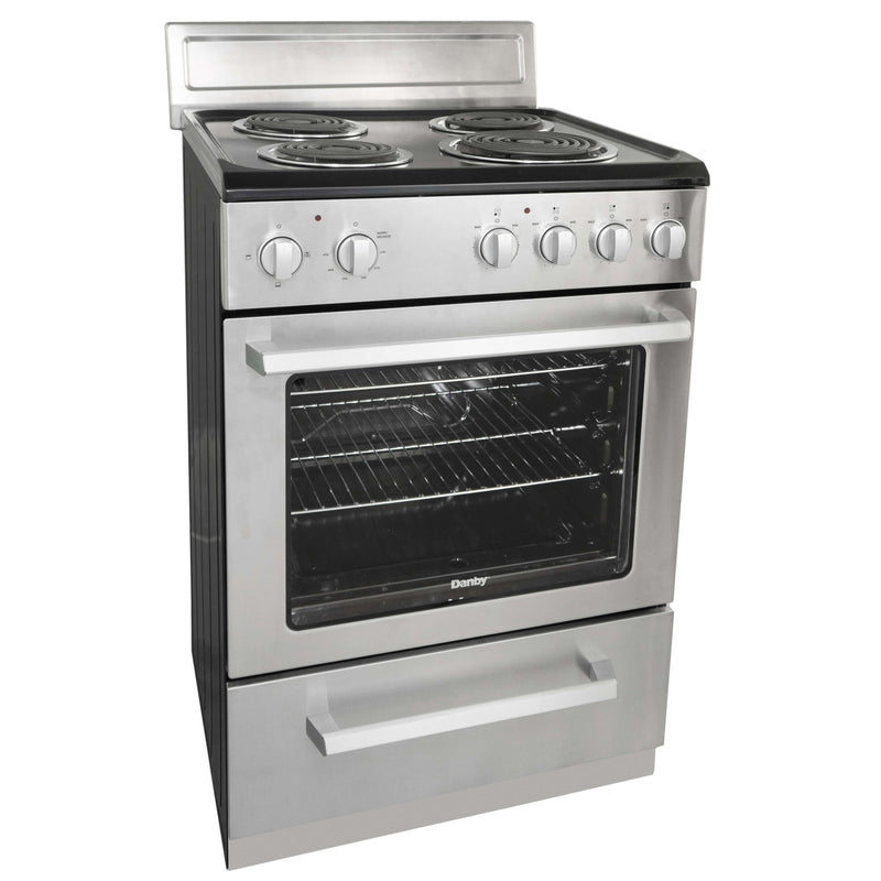 Danby 24-inch Freestanding Electric Range with Even Baking DERM240BSSC IMAGE 1