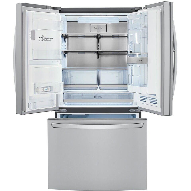 LG 36-inch, 30 cu.ft. Freestanding French 3-Door Refrigerator with Craft Ice™ LRFDS3016S IMAGE 14