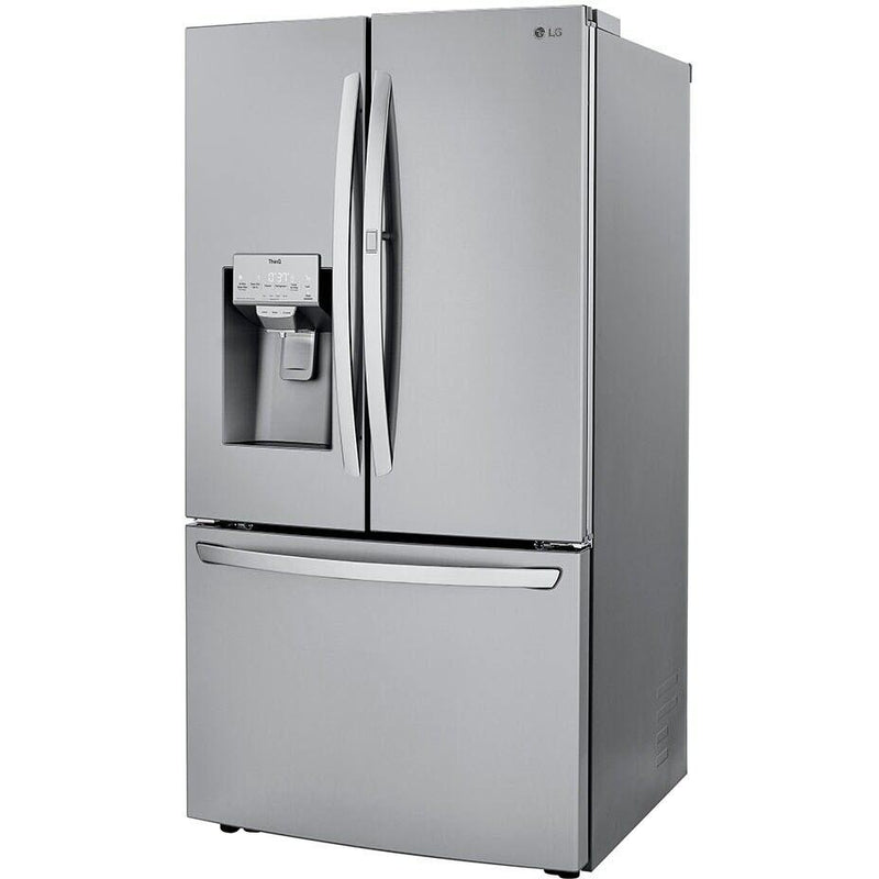 LG 36-inch, 30 cu.ft. Freestanding French 3-Door Refrigerator with Craft Ice™ LRFDS3016S IMAGE 3