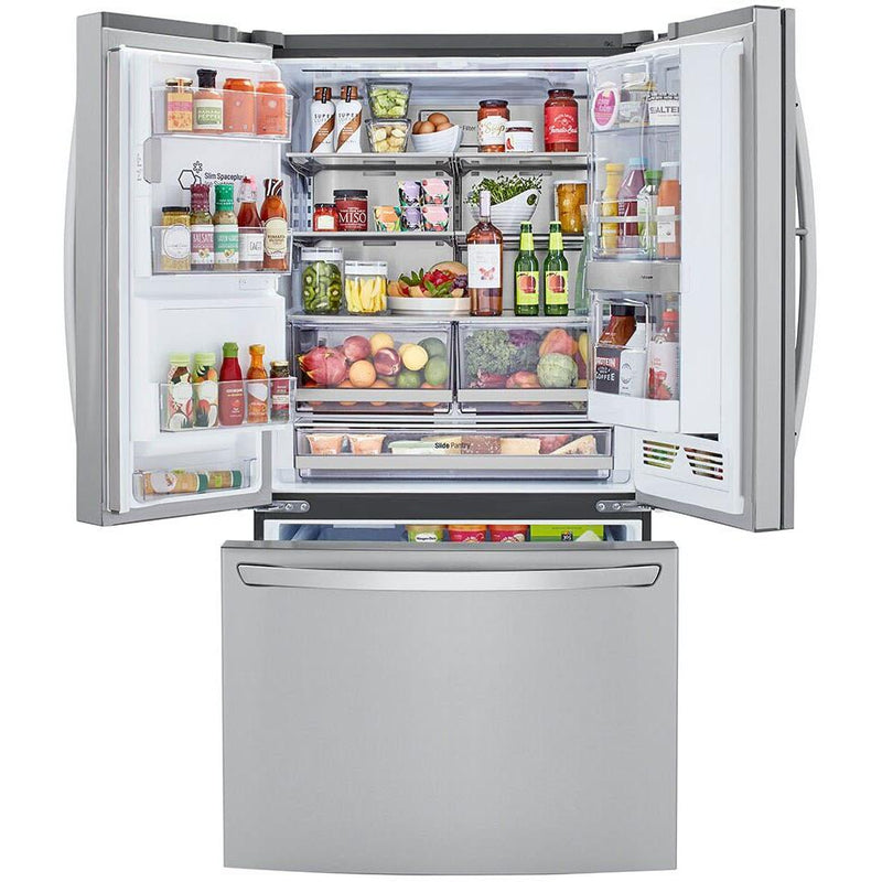LG 36-inch, 30 cu.ft. Freestanding French 3-Door Refrigerator with Craft Ice™ LRFDS3016S IMAGE 5