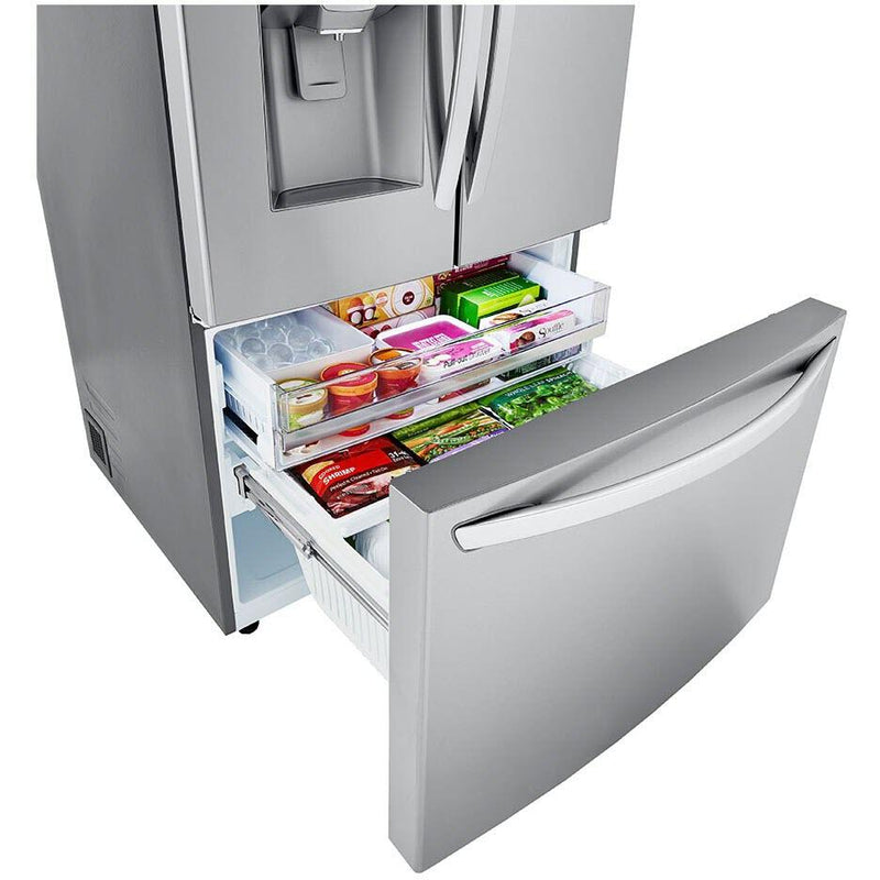 LG 36-inch, 30 cu.ft. Freestanding French 3-Door Refrigerator with Craft Ice™ LRFDS3016S IMAGE 9