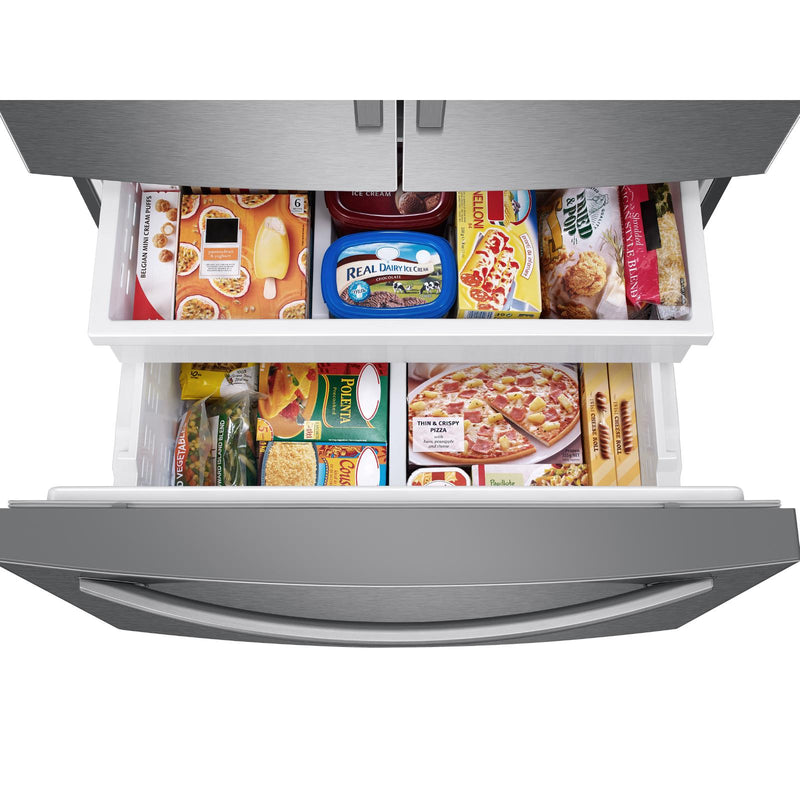 Samsung 36-inch, 27 cu.ft. French 3-Door Refrigerator with Family Hub™ RF27T5501SR/AC IMAGE 9