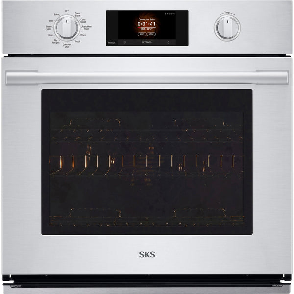 Signature Kitchen Suite 30-inch Single Wall Oven with Steam Assist SKSSV3001S IMAGE 1