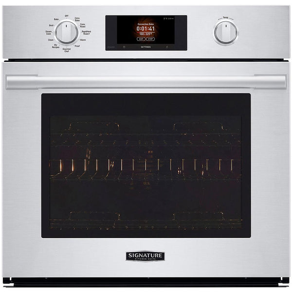 Signature Kitchen Suite 30-inch Single Wall Oven with Steam Assist SKSSV3001S IMAGE 1