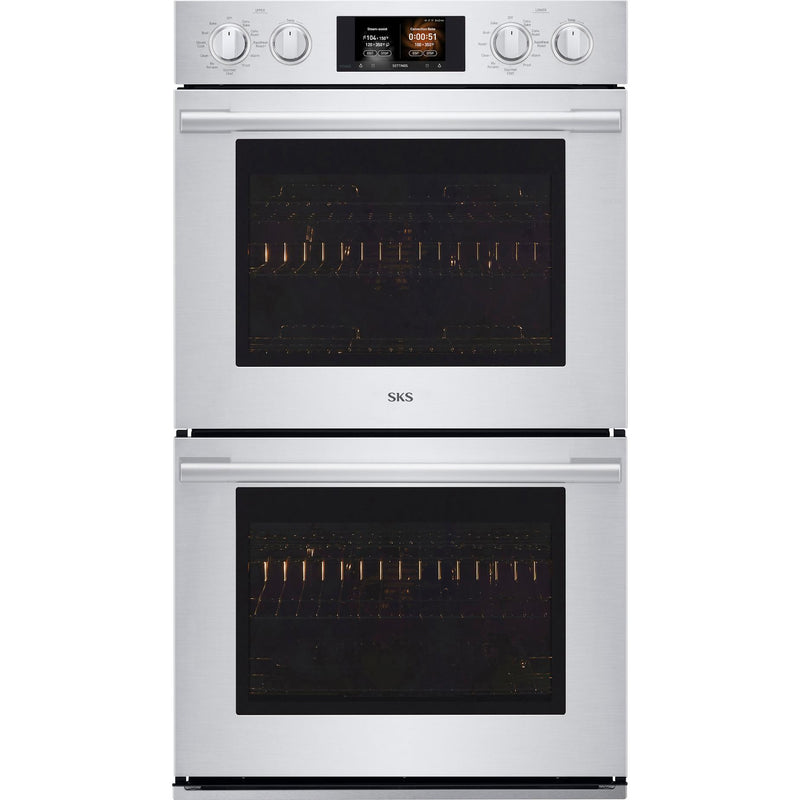 Signature Kitchen Suite 30-inch Double Wall Oven with Steam Assist SKSDV3002S IMAGE 2