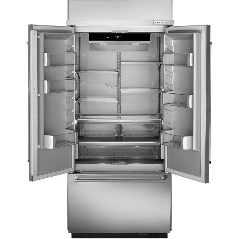 KitchenAid 36-inch, 20.8 cu.ft. Built-in French 3-Door Refrigerator with Internal Ice Maker KBFN506ESS IMAGE 5