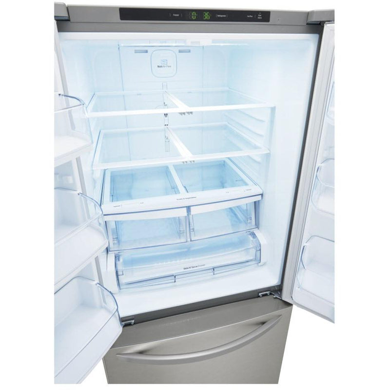 LG 30-inch, 21.8 cu.ft. Freestanding French 3-Door Refrigerator with SmartDiagnosis™ Technology LRFNS2200S IMAGE 5
