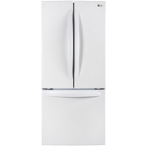 LG 30-inch, 21.8 cu.ft. Freestanding French 3-Door Refrigerator with SmartDiagnosis™ Technology LRFNS2200W IMAGE 1