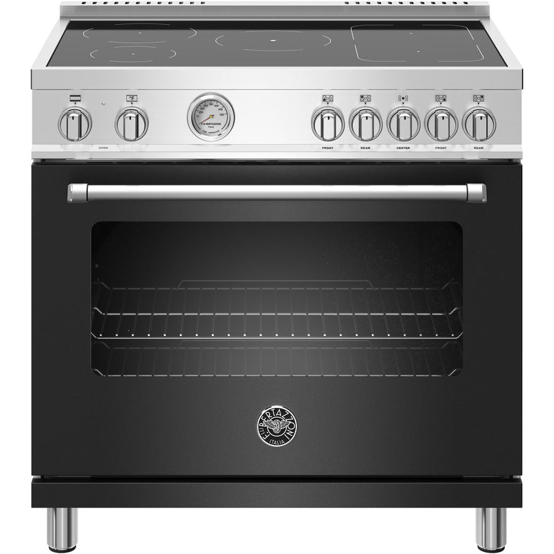 Bertazzoni 36-inch Freestanding Electric Induction Range with Convection Technology MAST365INMNEE IMAGE 1