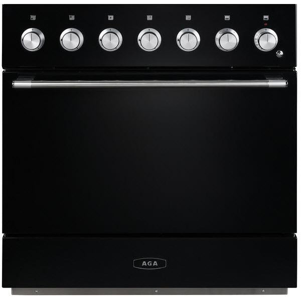 AGA 36-inch Freestanding Electric Induction Range with True European Technology AMC36IN-BLK IMAGE 1