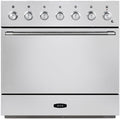 AGA 36-inch Freestanding Electric Induction Range with True European Technology AMC36IN-WHT IMAGE 1