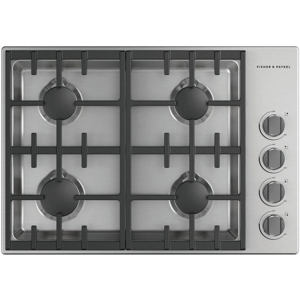 Fisher & Paykel 30-inch Built-in Gas Cooktop with 4 Burners CDV3-304-L IMAGE 1