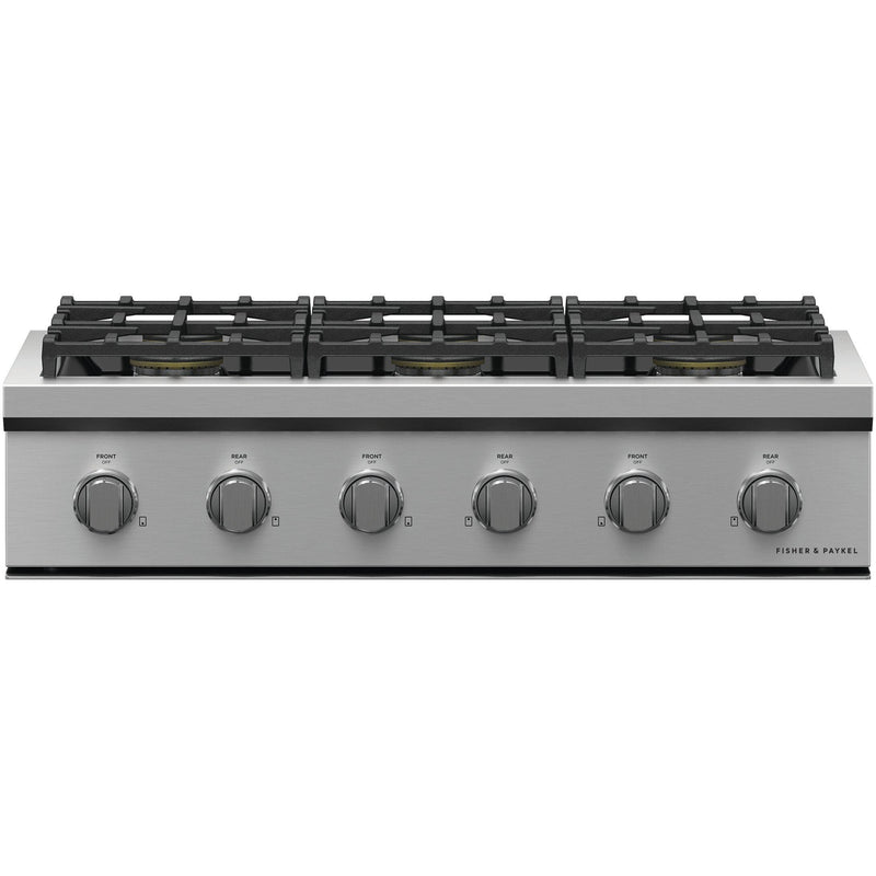 Fisher & Paykel 36-inch Built-in Gas Rangetop with 6 Burners CPV3-366-L IMAGE 1