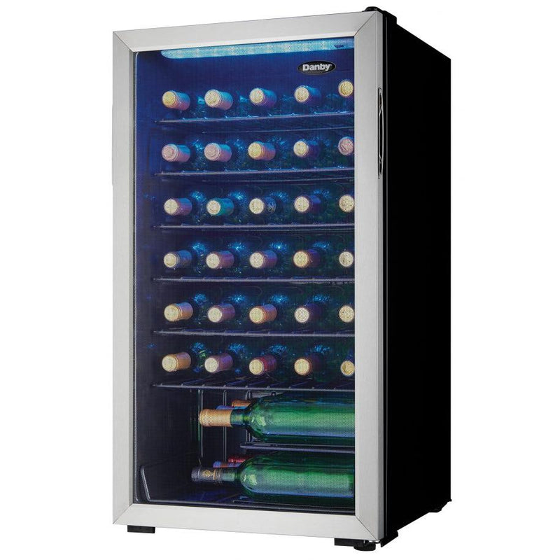Danby 36-Bottle Freestanding Wine Cooler with LED Lighting DWC036A1BSSDB-6 IMAGE 5