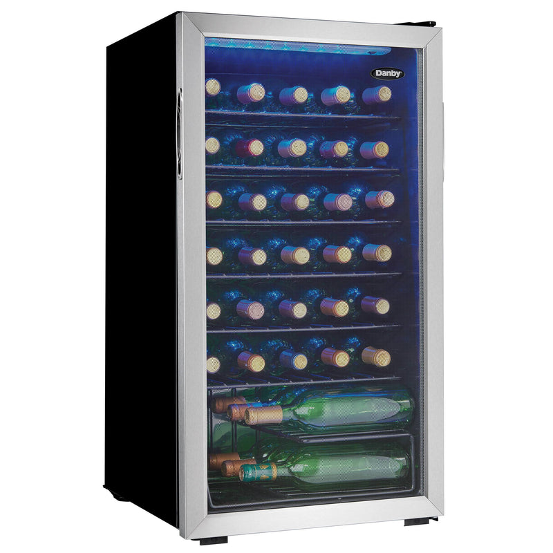 Danby 36-Bottle Freestanding Wine Cooler with LED Lighting DWC036A1BSSDB-6 IMAGE 8