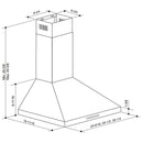 Broan 24-inch Designer Collection BWP1 Series Wall Mount Range Hood BWP1244SS IMAGE 9