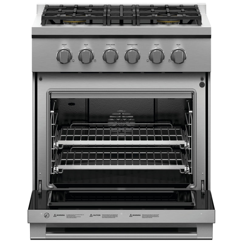 Fisher & Paykel 30-inch Freestanding Gas Range with Dual Flow Burners™ RGV3-304-N IMAGE 3