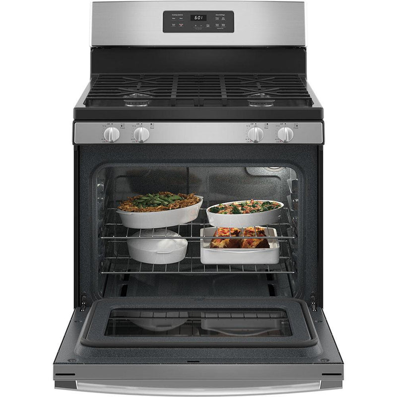 GE 30-inch Freestanding Gas Range with Broiler Drawer JCGBS61RPSS IMAGE 3