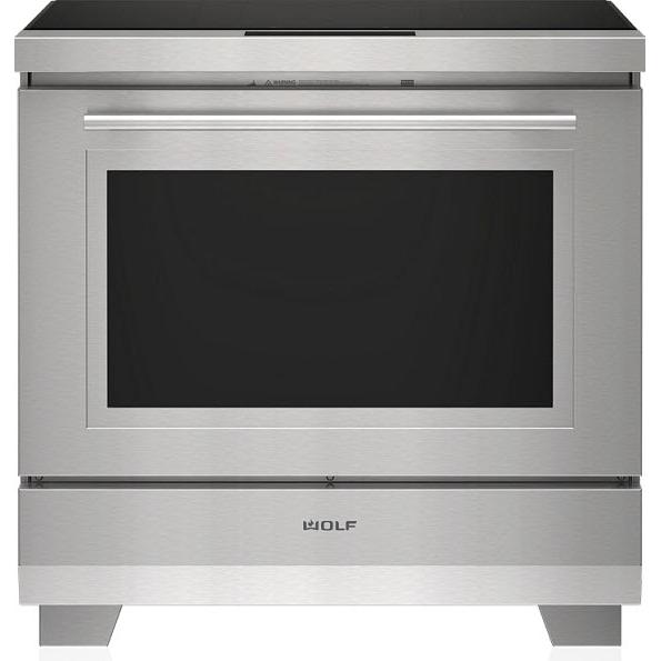 Wolf 36-inch Freestanding Induction Electric Range with Wi-Fi Connect IR36550/S/T IMAGE 1